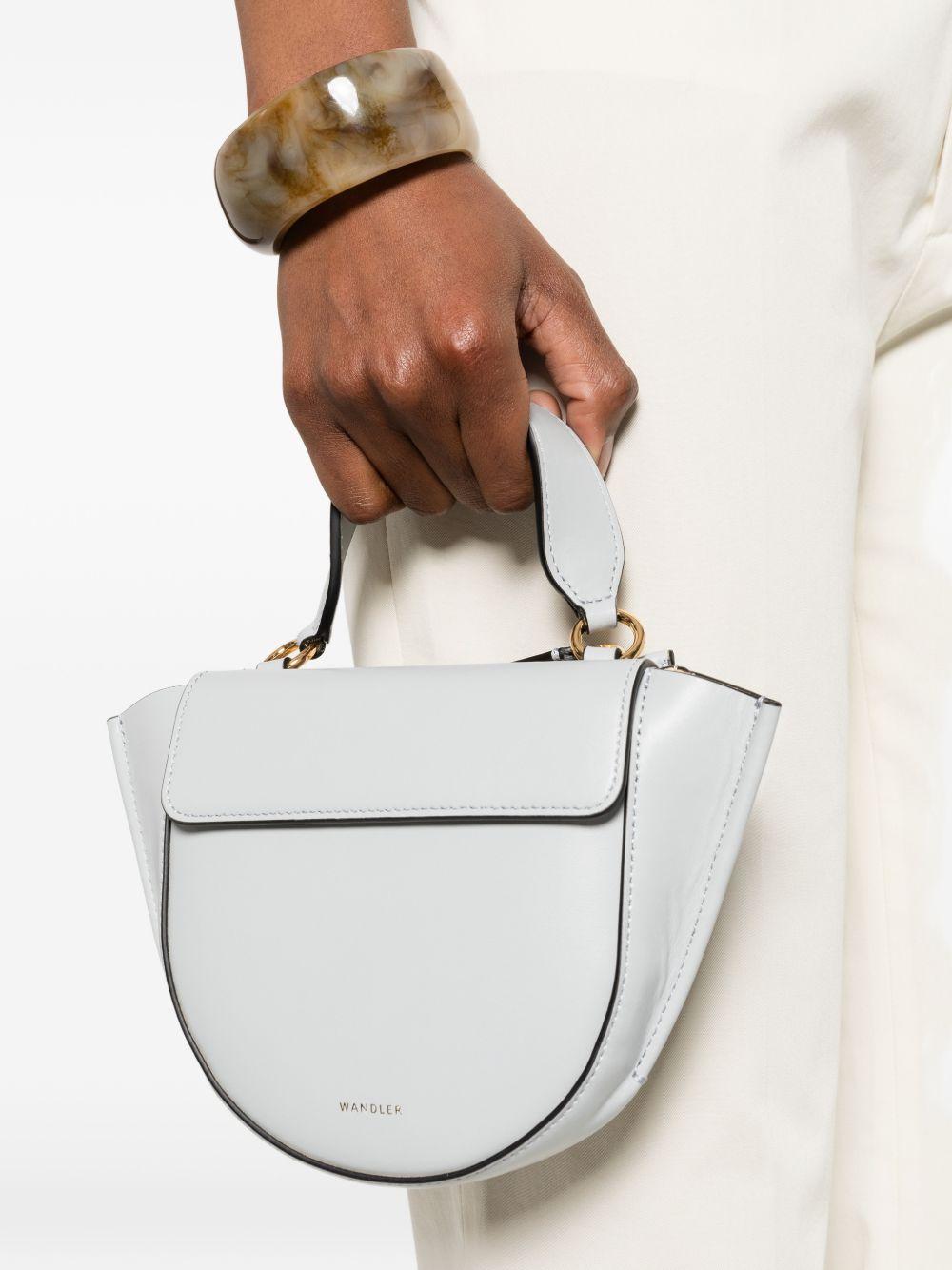 WANDLER Borsa a mano piccola Hortensia celeste con tracolla