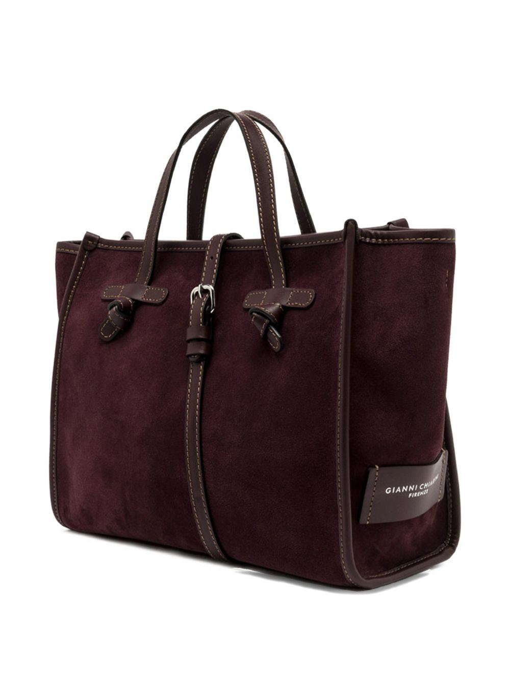 GIANNI CHIARINI Borsa a mano Miss Marcella 32 in camoscio marrone