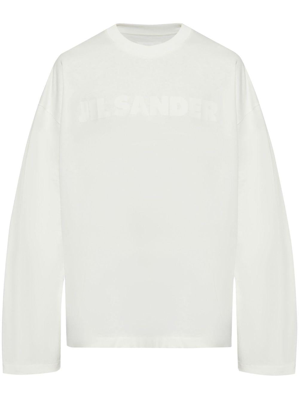 JIL SANDER T-shirt con stampa del logo sulla parte anteriore
