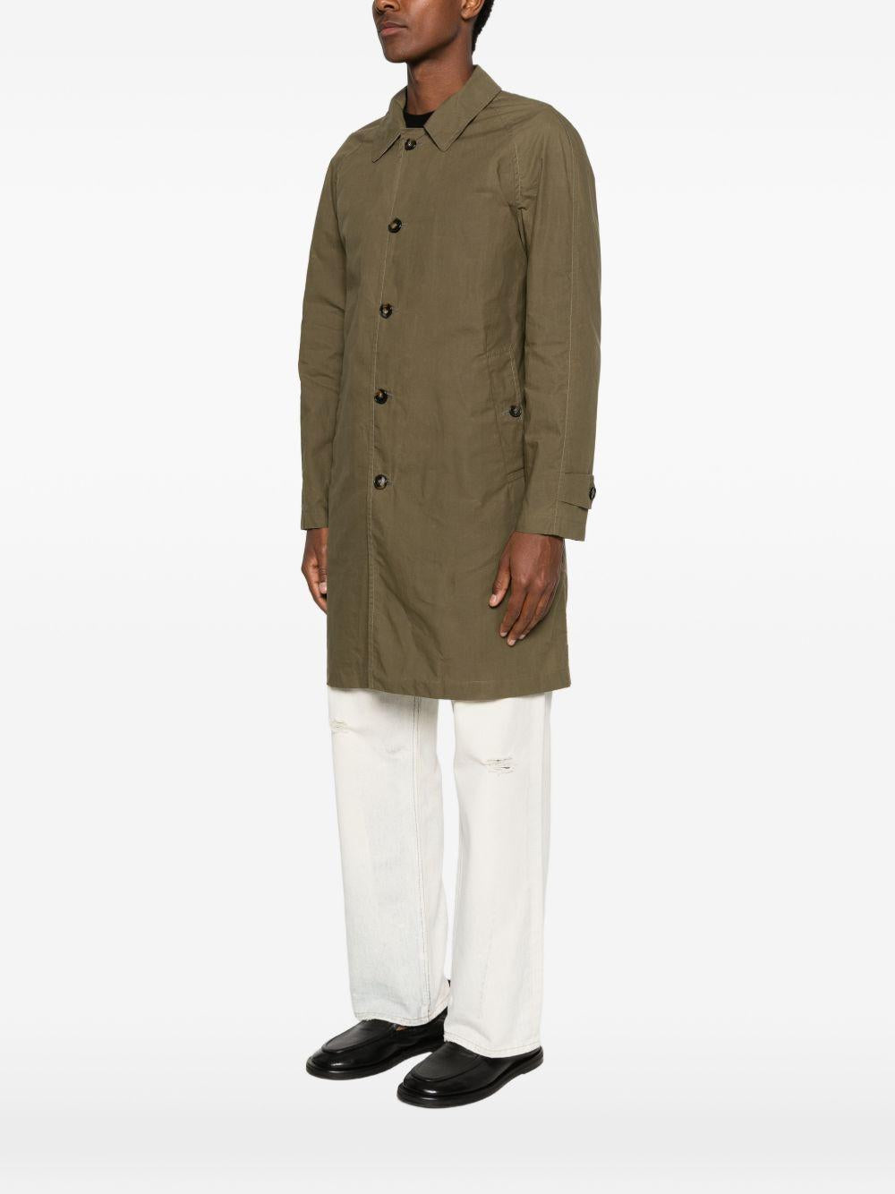 L IMPERMEABILE Trench impermeabile New Dean Wax Coat marrone
