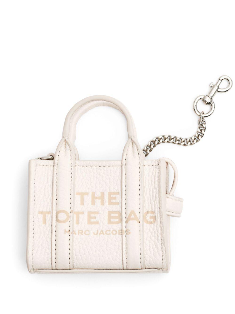 MARC JACOBS 'The Nano Tote Bag Charm' bianco