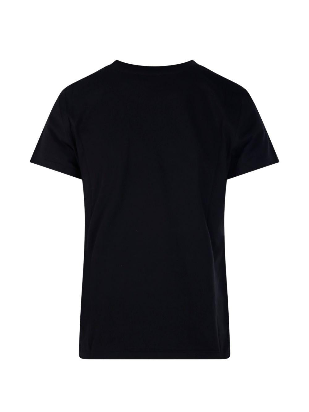 POLO RALPH LAUREN T-shirt con logo Polo in cotone nero