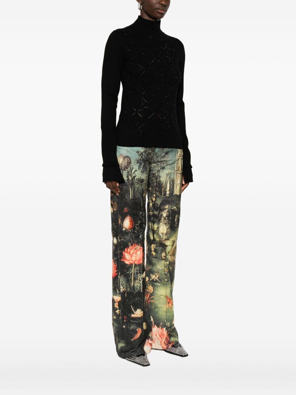 BLUGIRL Maglione a collo alto con motivo geometrico