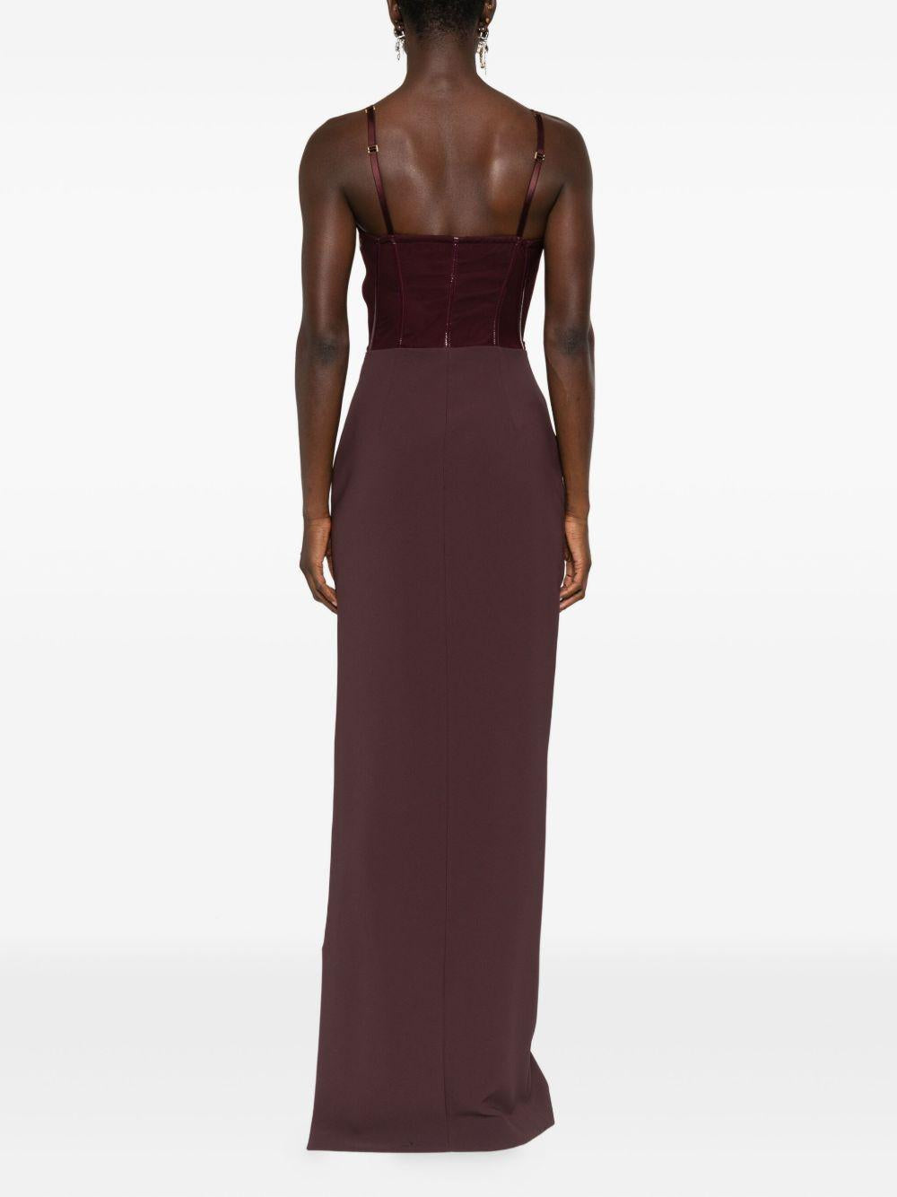 ELISABETTA FRANCHI Abito lungo a corsetto