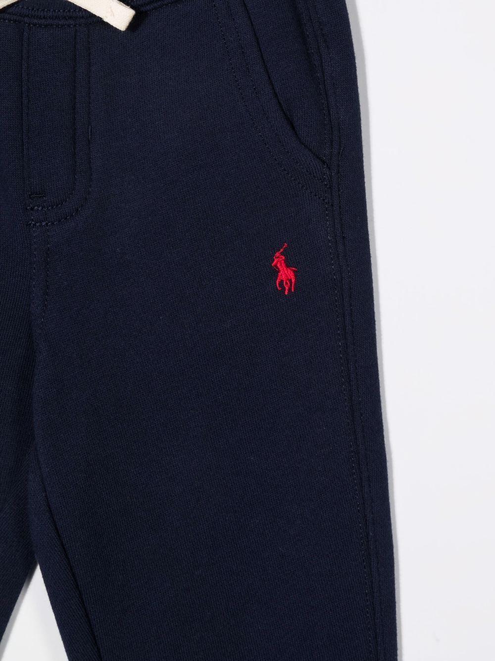 POLO RALPH LAUREN Pantaloni sportivi blu con logo