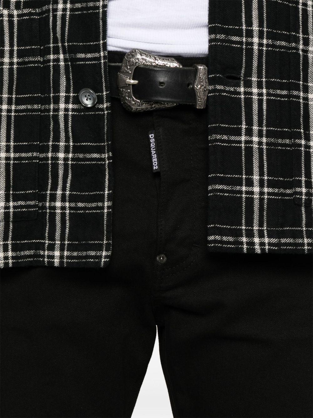 DSQUARED2 Jeans neri in cotone elasticizzato