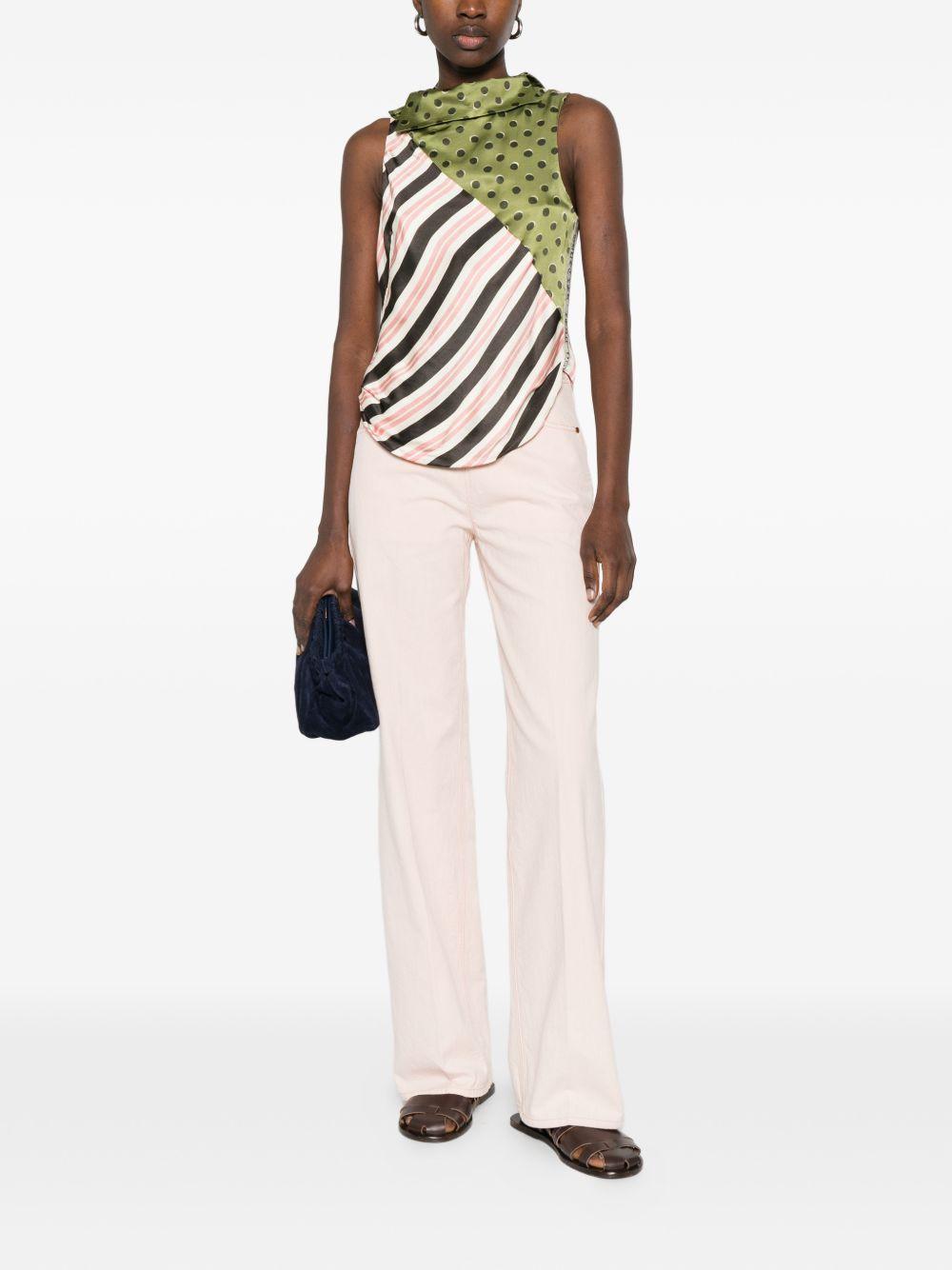 FORTE FORTE Pantaloni My Pants in cotone rosa cipria