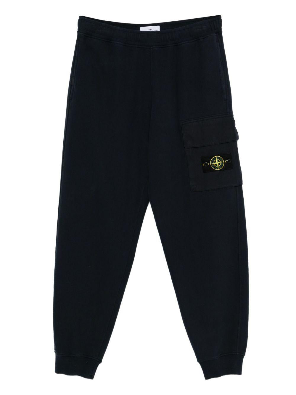 STONE ISLAND Pantaloni sportivi con patch logo e tasche