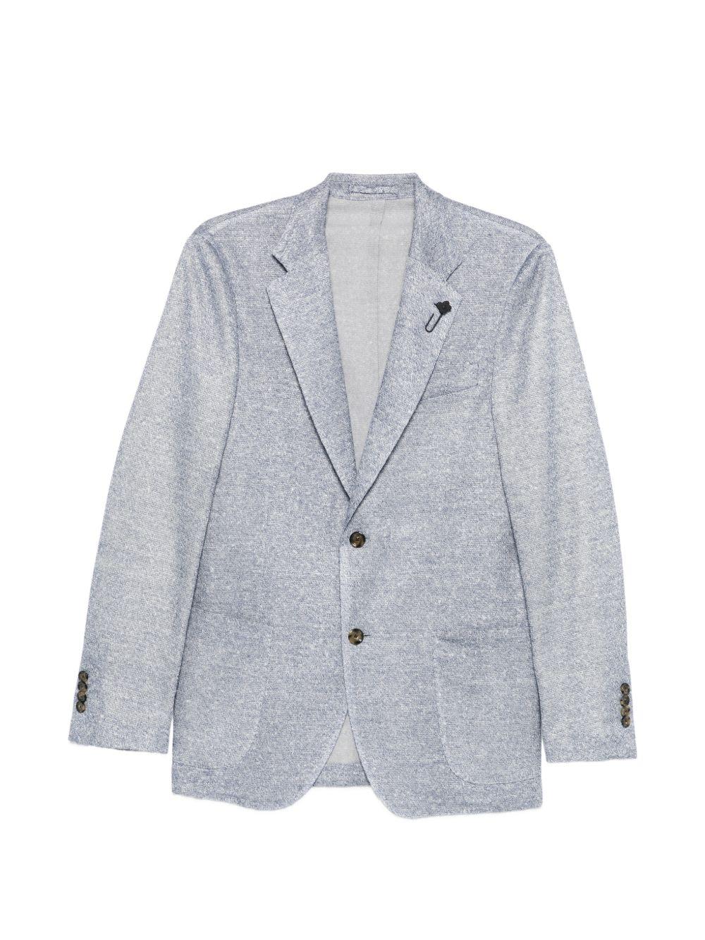 LARDINI Blazer monopetto azzurro chiaro