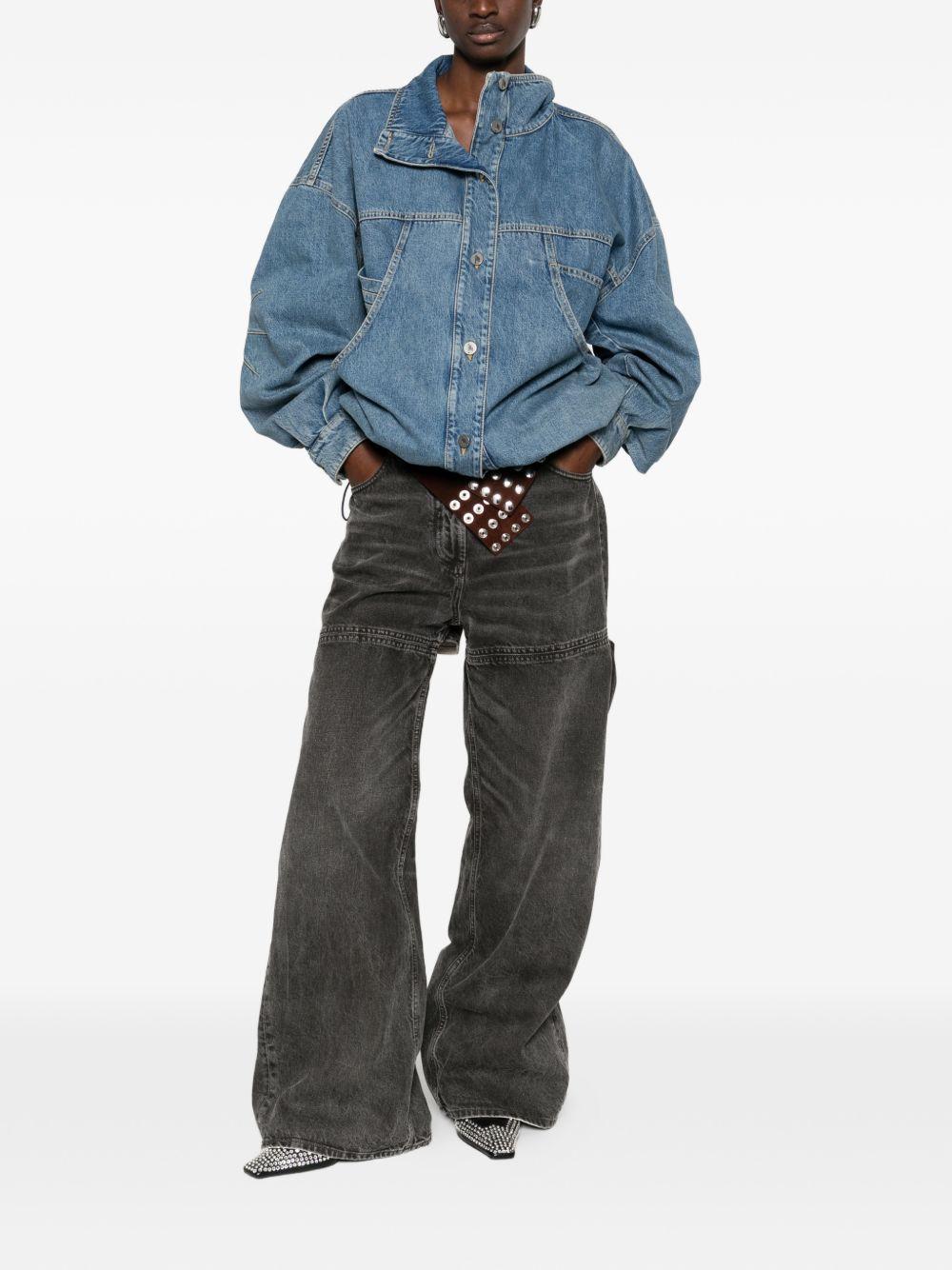 THE ATTICO Bomber in denim over