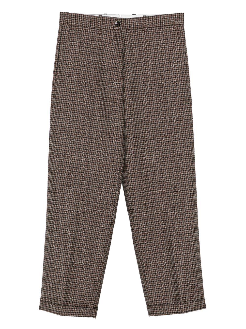 NINE IN THE MORNING Pantaloni Montana con motivo check