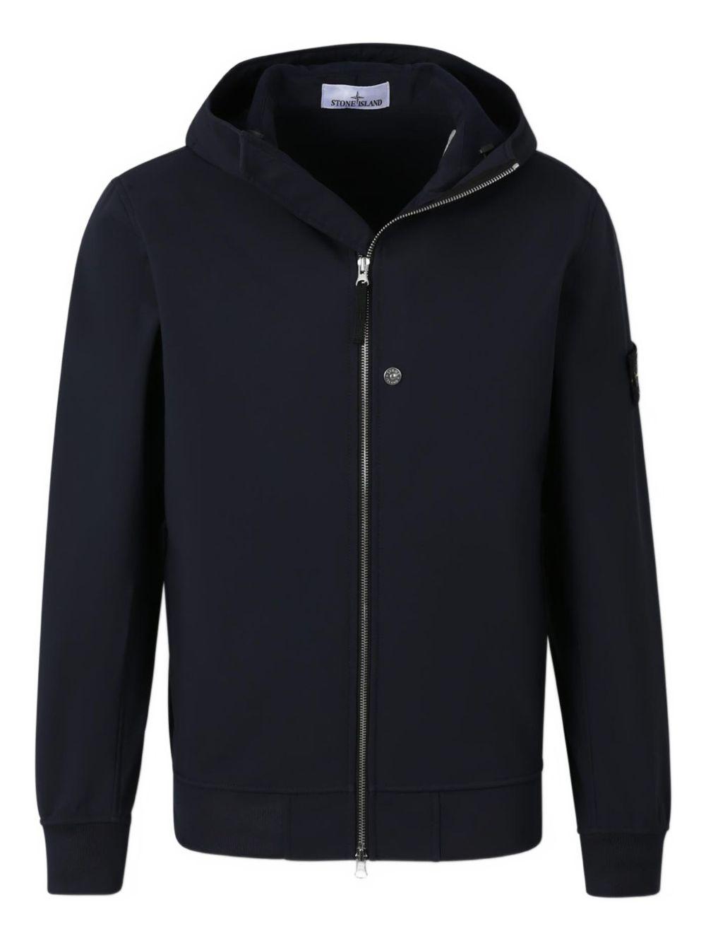 STONE ISLAND Felpa con cappuccio e zip