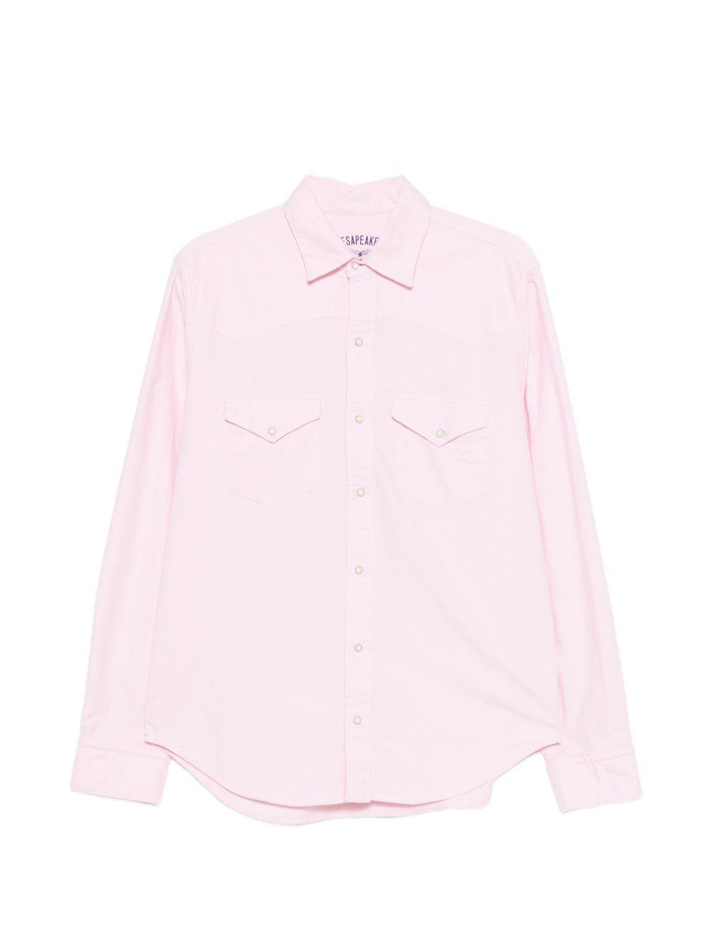 CHESAPEAKES Camicia Flagstaff rosa con tasche sul petto
