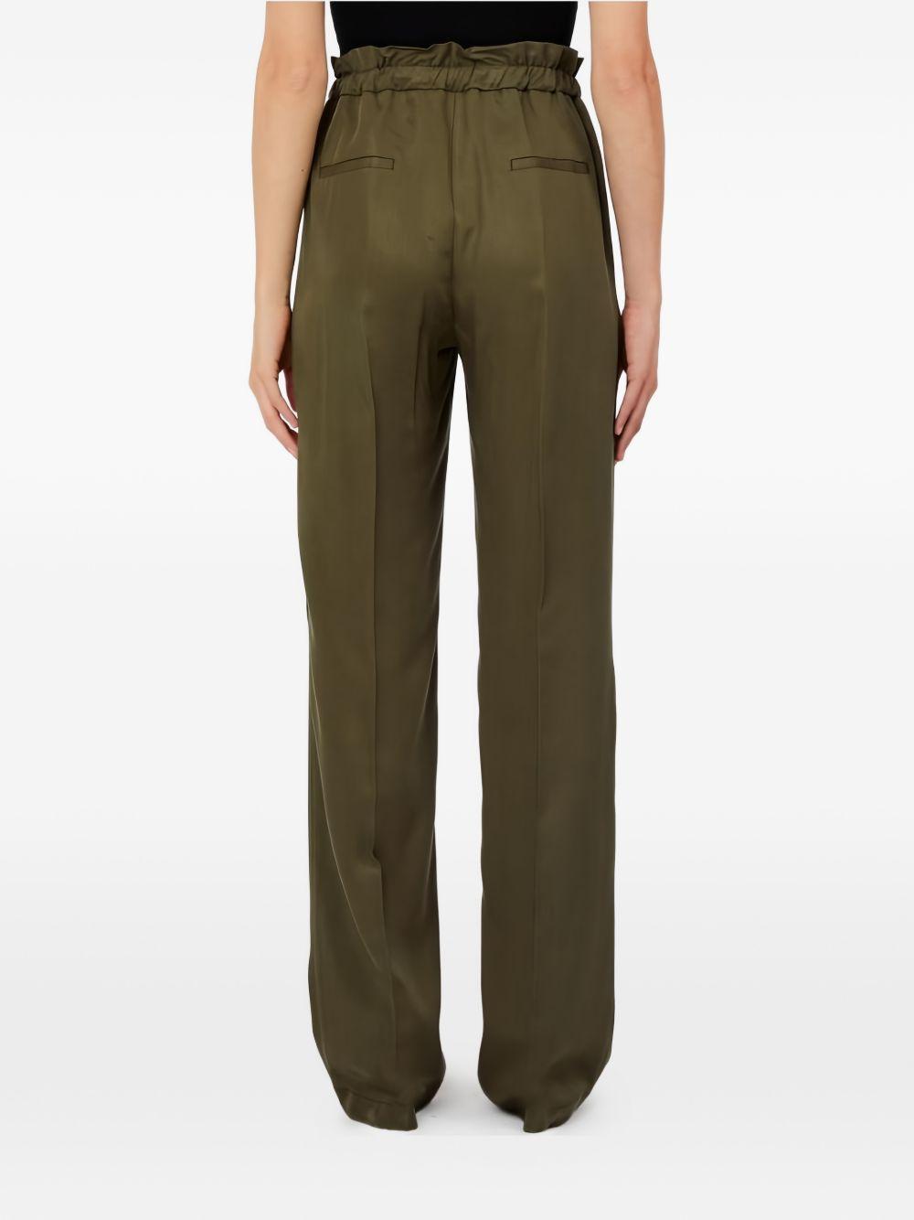 LIUJO Pantalone verde con coulisse in vita
