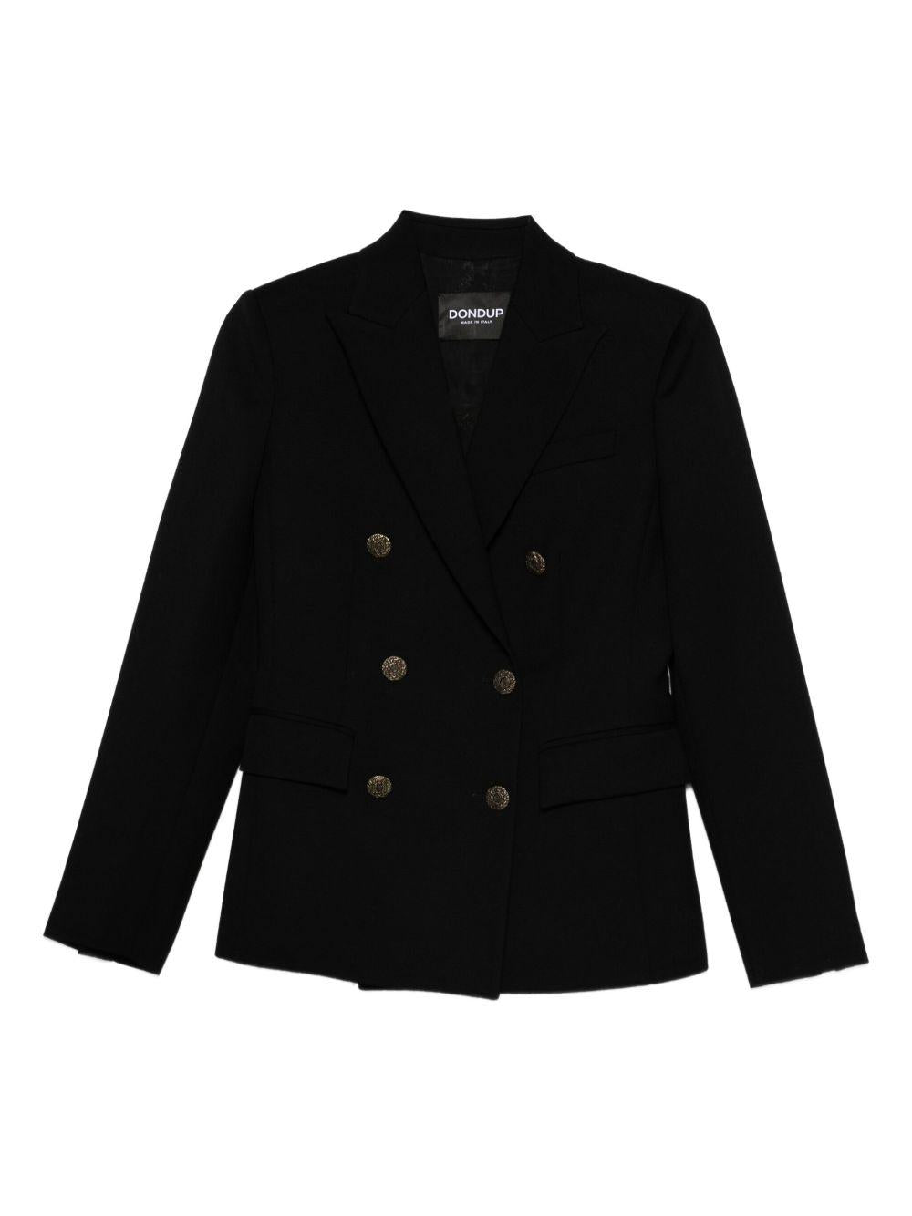 DONDUP Blazer doppiopetto nero