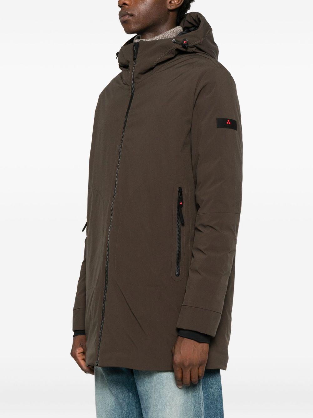 PEUTEREY Parka marrone con cappuccio