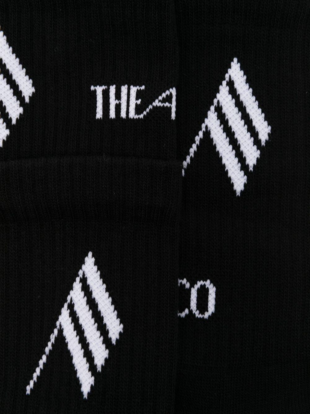 THE ATTICO Calzini neri con logo