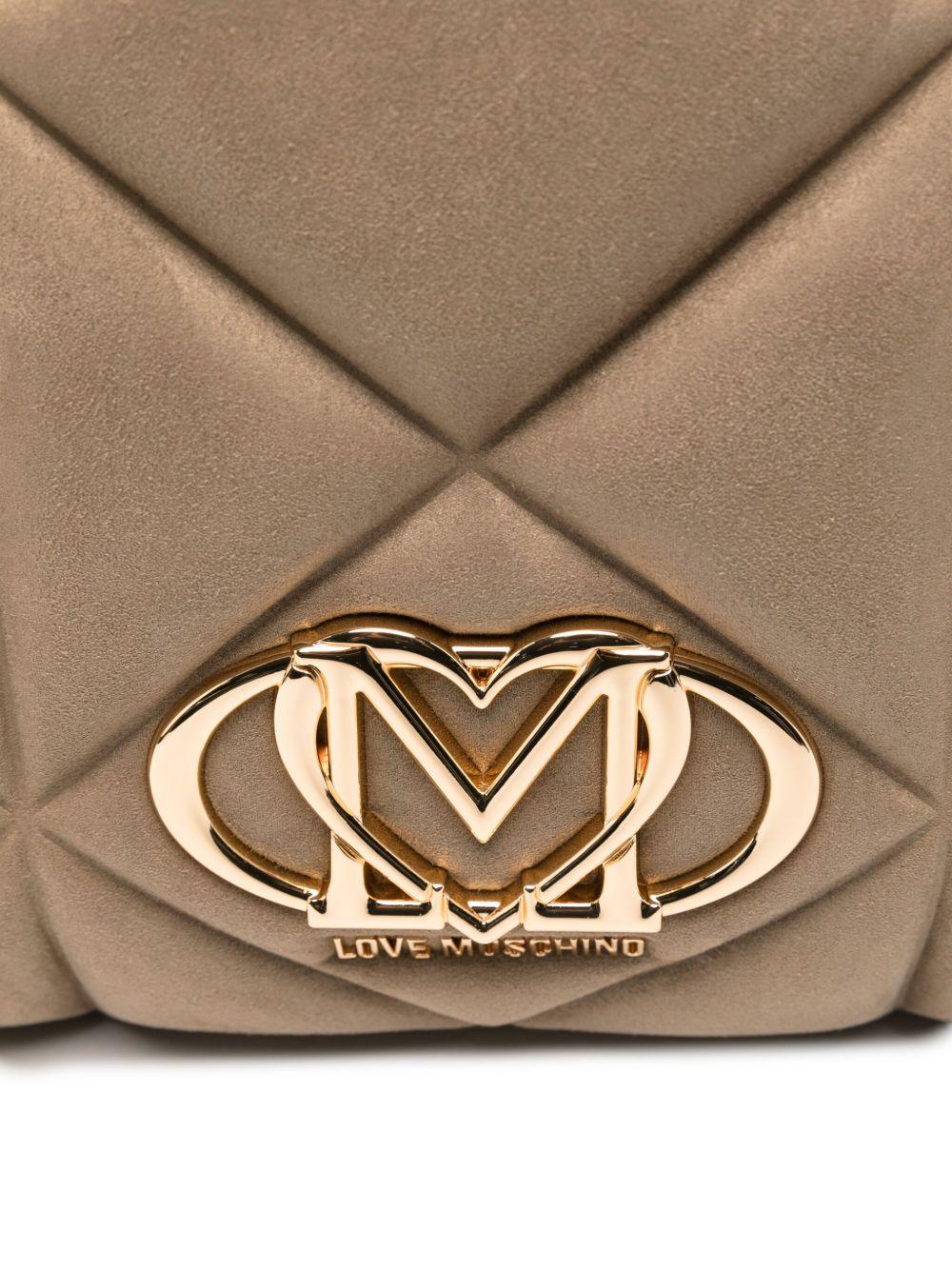 LOVE MOSCHINO Borsa a spalla trapuntata beige