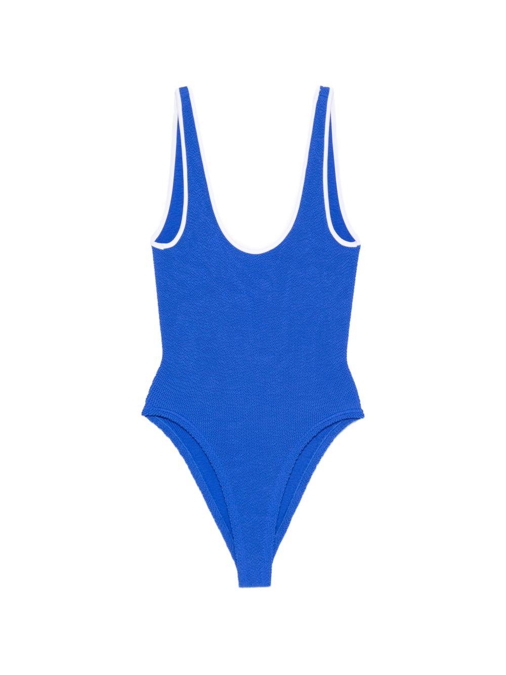 HUNZA G Costume da mare intero blu elettrico Faye