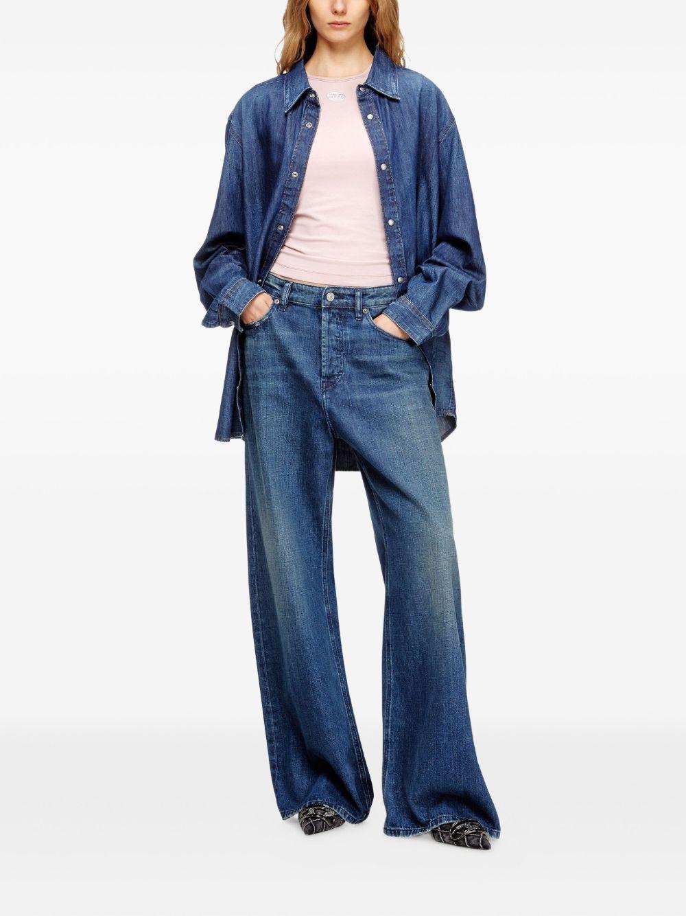 DIESEL T-shirt con logo in cotone rosa