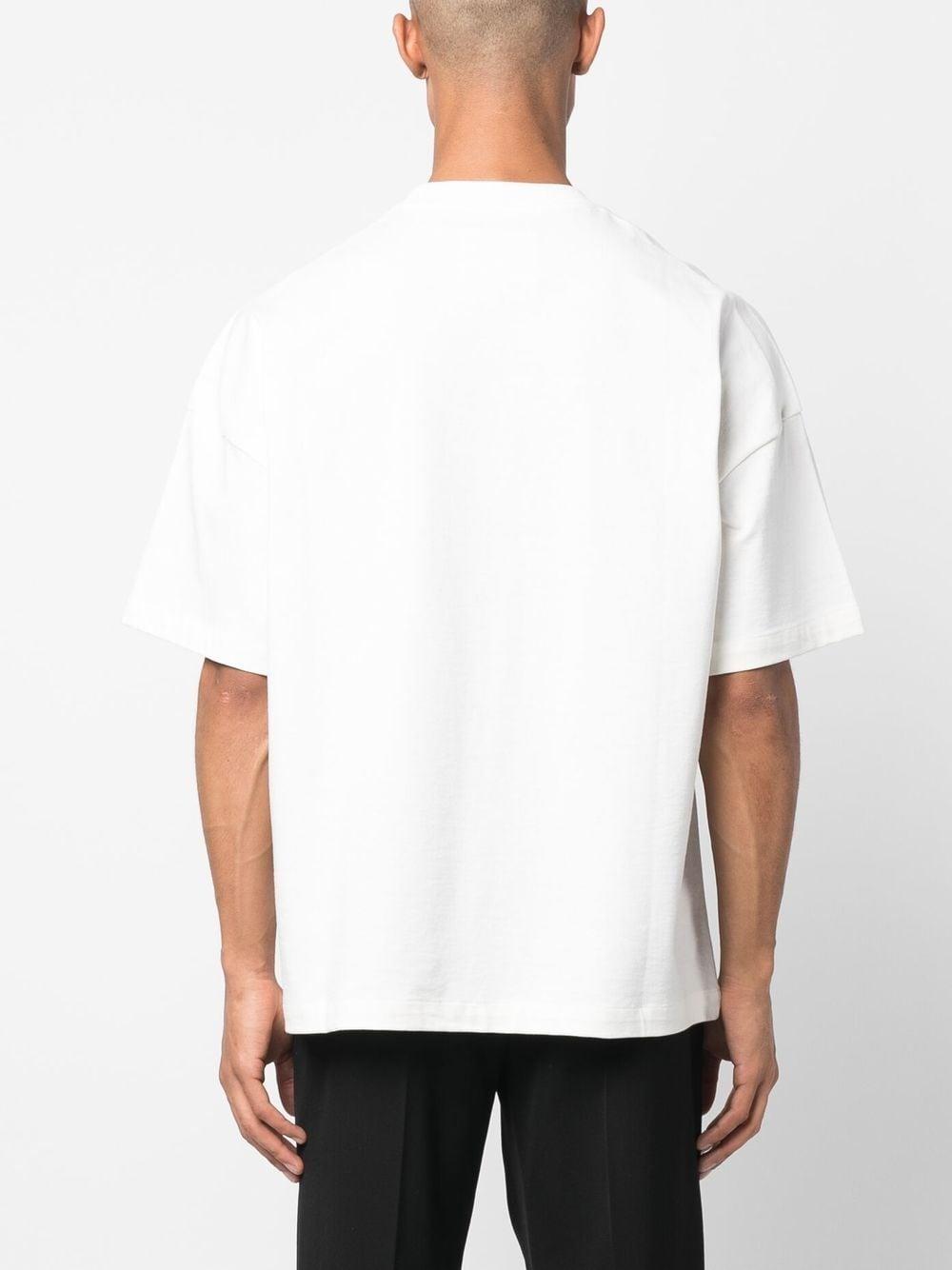JIL SANDER T-shirt in cotone con stampa logo frontale