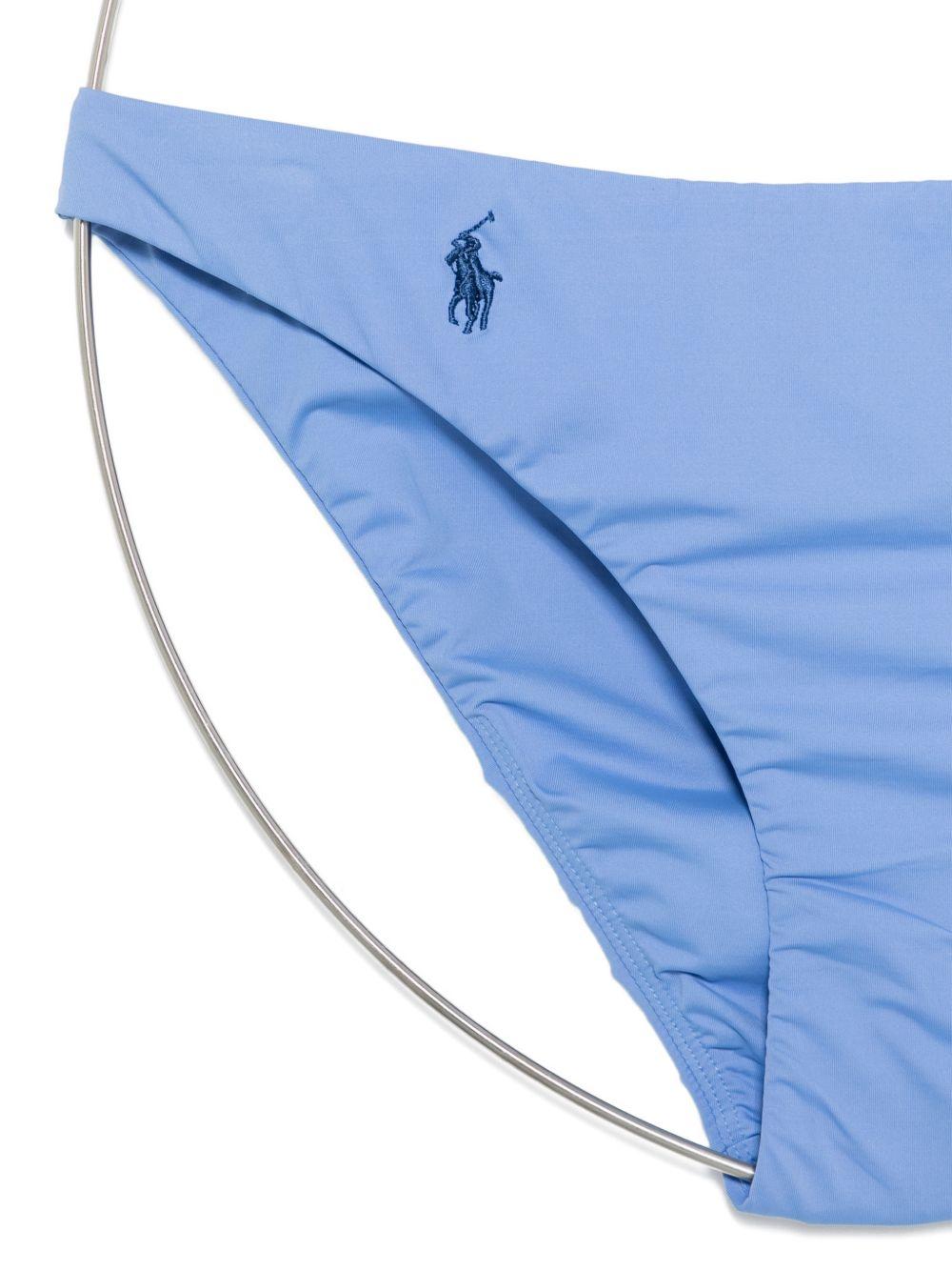 POLO RALPH LAUREN Slip bikini azzurro
