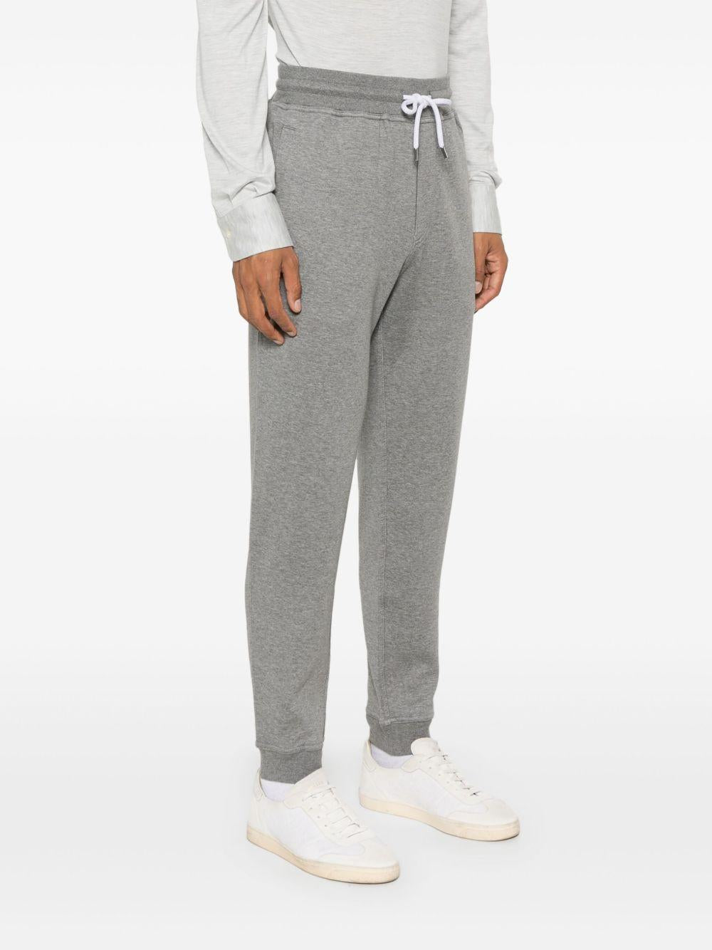 BRUNELLO CUCINELLI Pantaloni tuta sportivi in grigio mélange