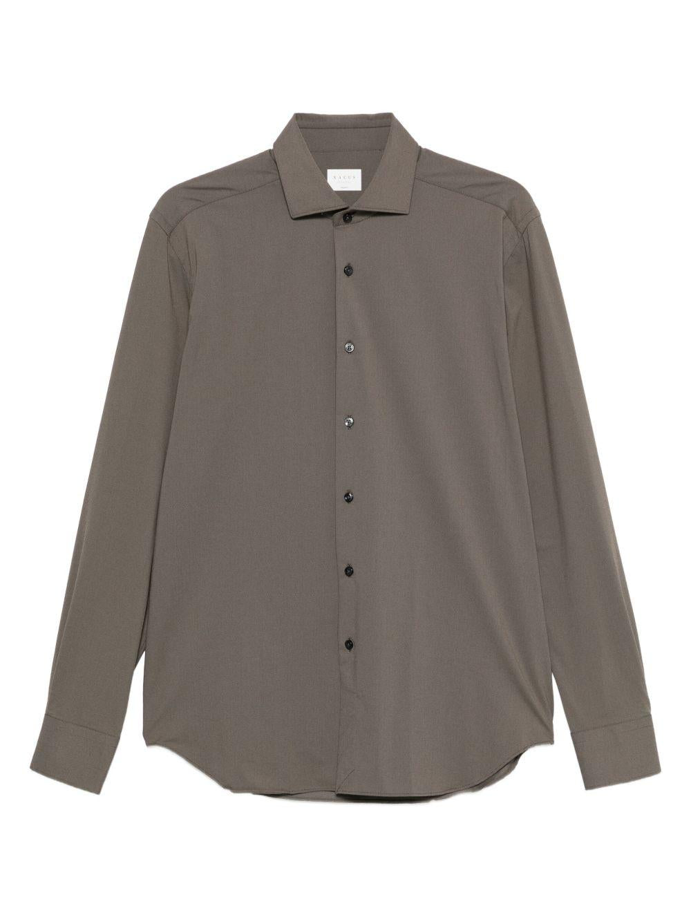 XACUS Camicia Active in twill marrone