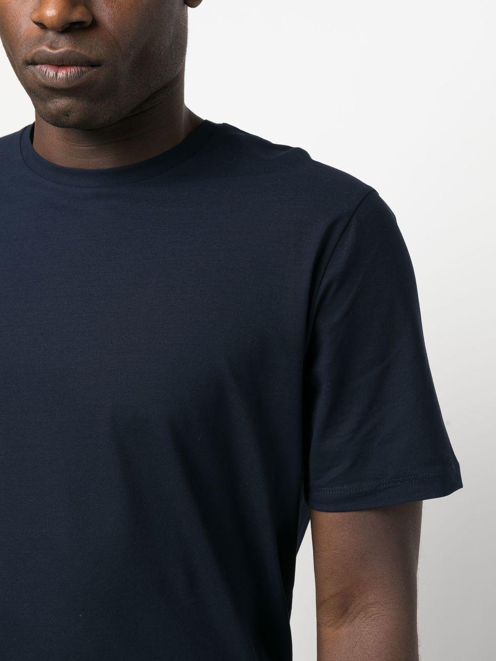 HERNO T-shirt in cotone blu navy