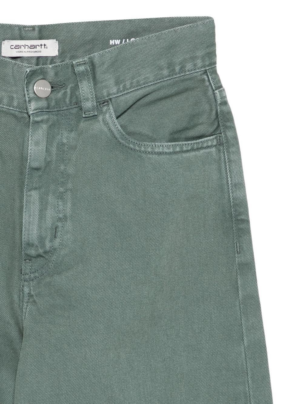 CARHARTT WIP Pantaloni verde scuro con tasche laterali