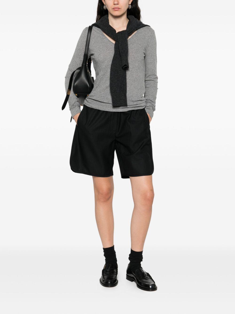 MAJESTIC FILATURES Maglia con scollo a V