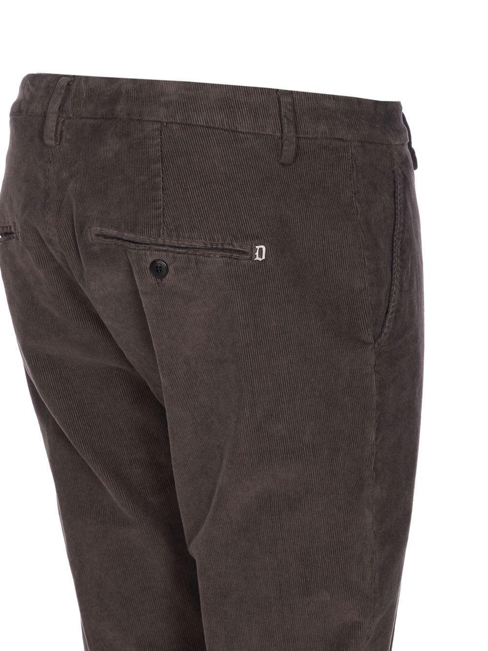 DONDUP Pantaloni in velluto a coste marrone