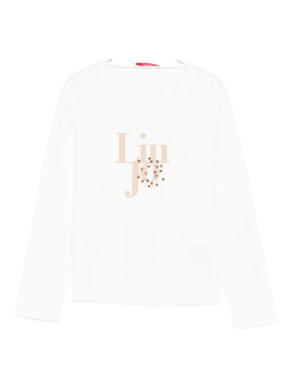 LIUJO T-shirt a maniche lunghe con logo