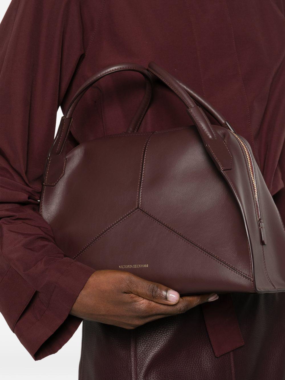 VICTORIA BECKHAM Borsa a mano tote in pelle bordeaux