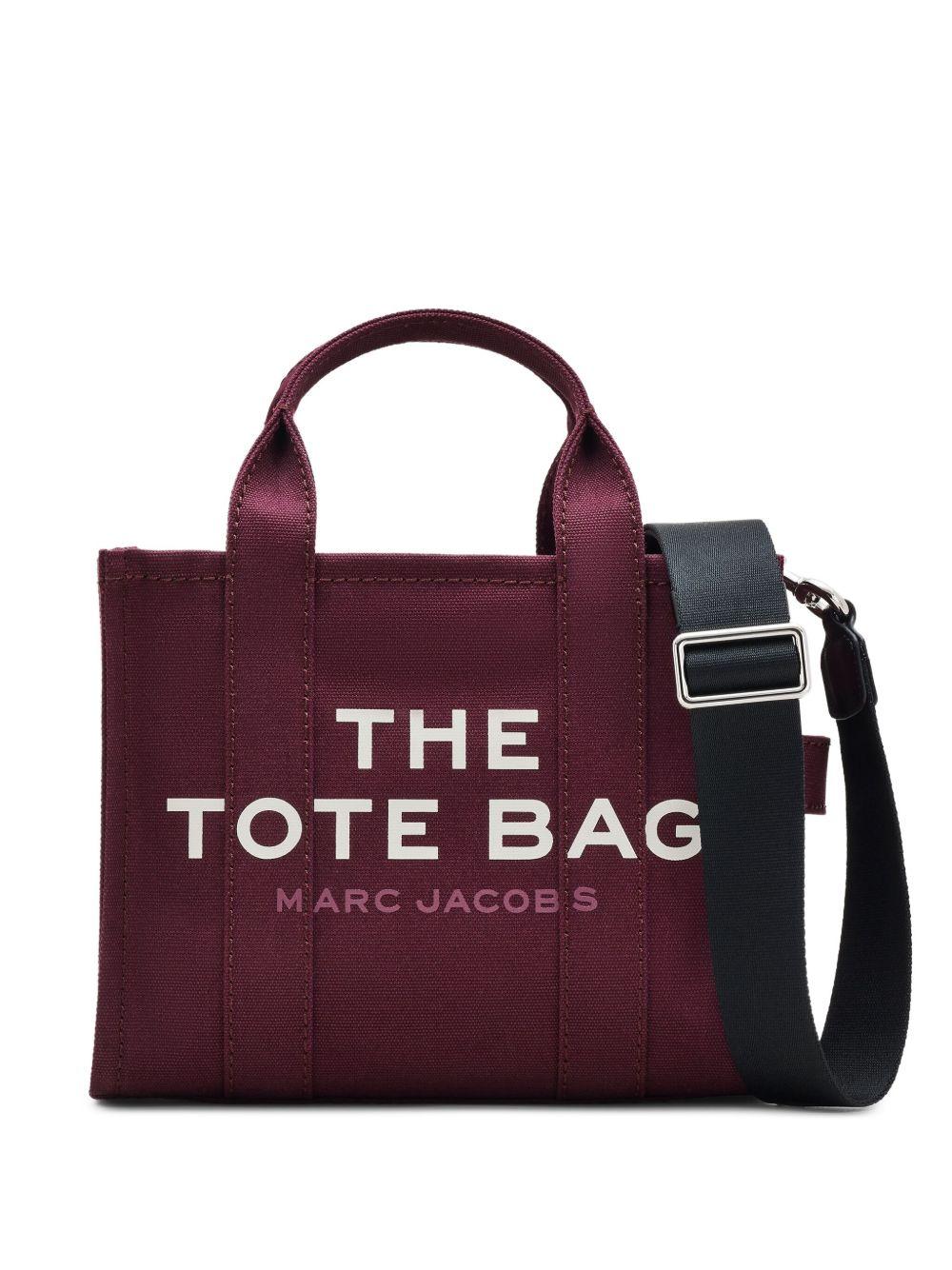MARC JACOBS Borsa 'The Canvas Small Tote Bag' in tela bordeaux