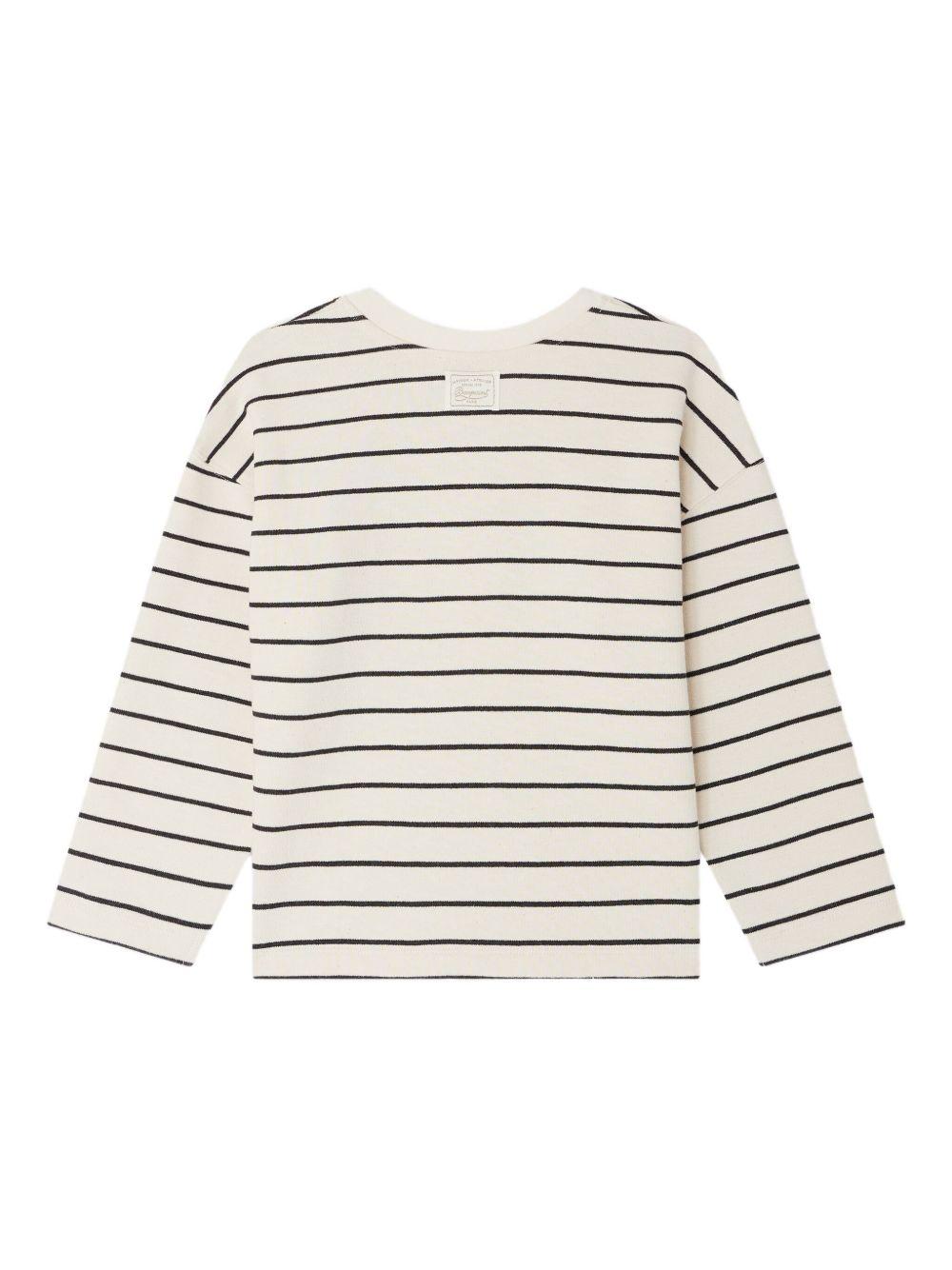 BONPOINT Felpa 'Gaya' a righe con applicazioni