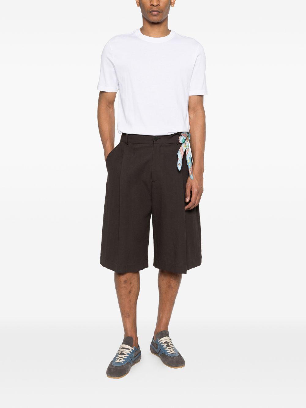 SCAGLIONE T-shirt in cotone bianco a maniche corte