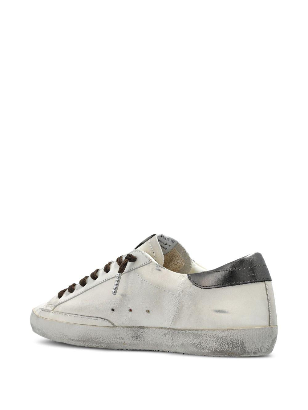 GOLDEN GOOSE Sneakers 'Super-Star' bianche egrigie