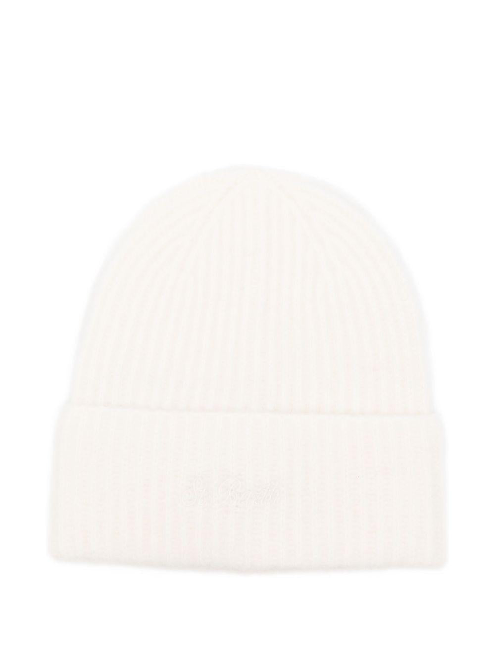MC2 SAINT BARTH Berretto bianco 'Moss Alpaca'