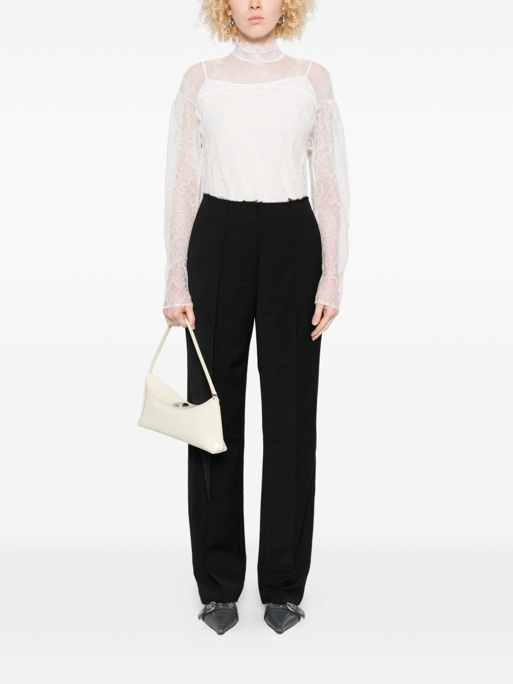 TWINSET Blusa bianca in pizzo