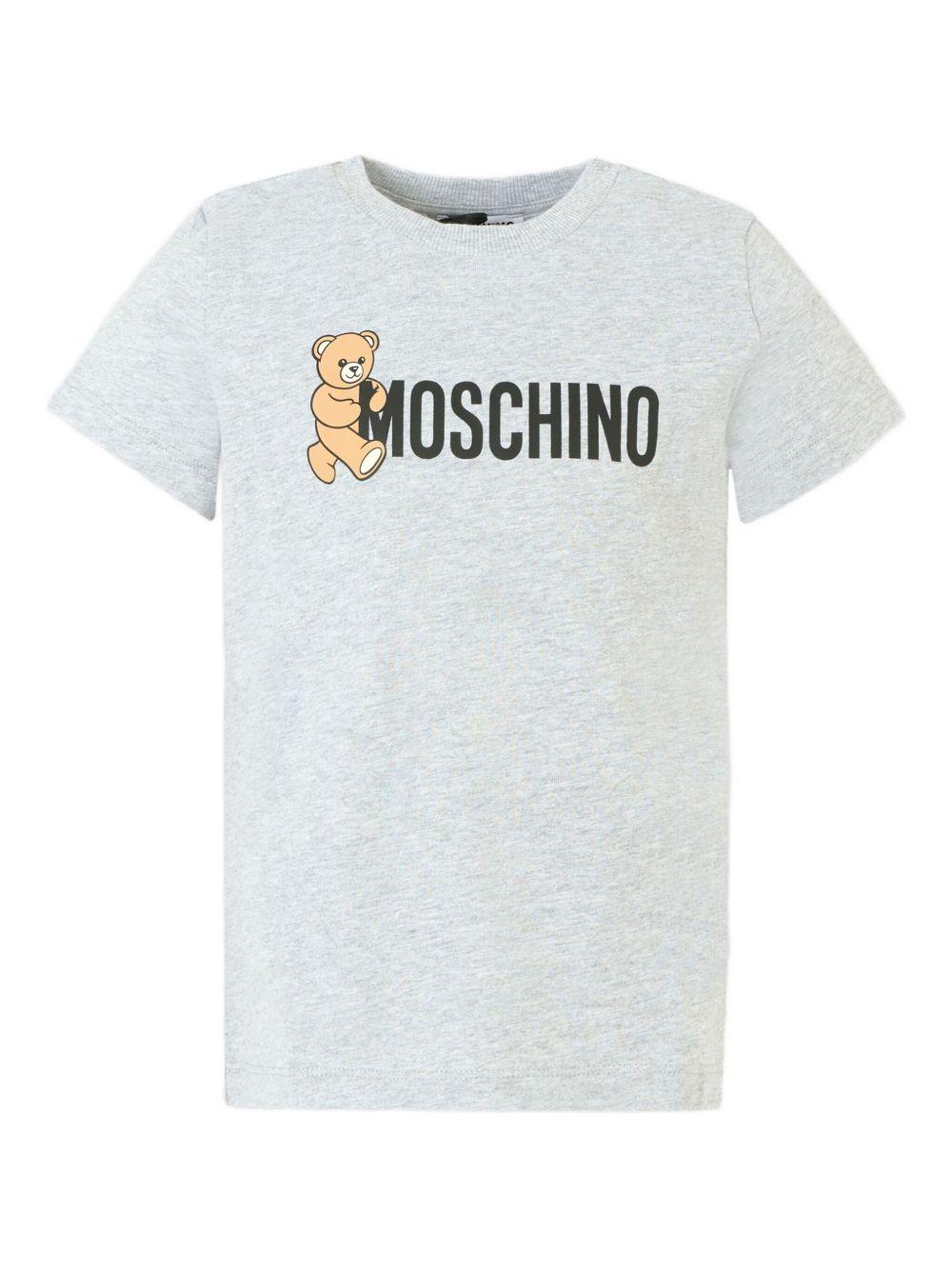 MOSCHINO T-shirt in cotone con stampa logo