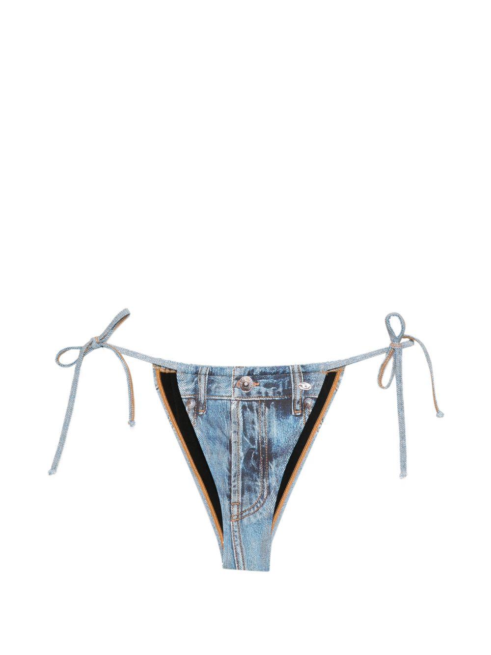 DIESEL Slip con stampa denim