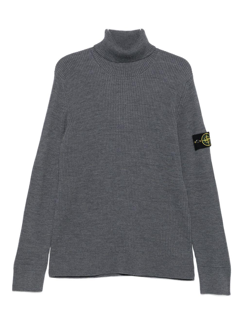 STONE ISLAND Maglia a collo alto in lana