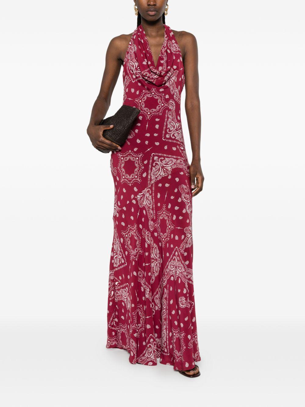 VENUJA Maxi abito Sierra con stampa bandana