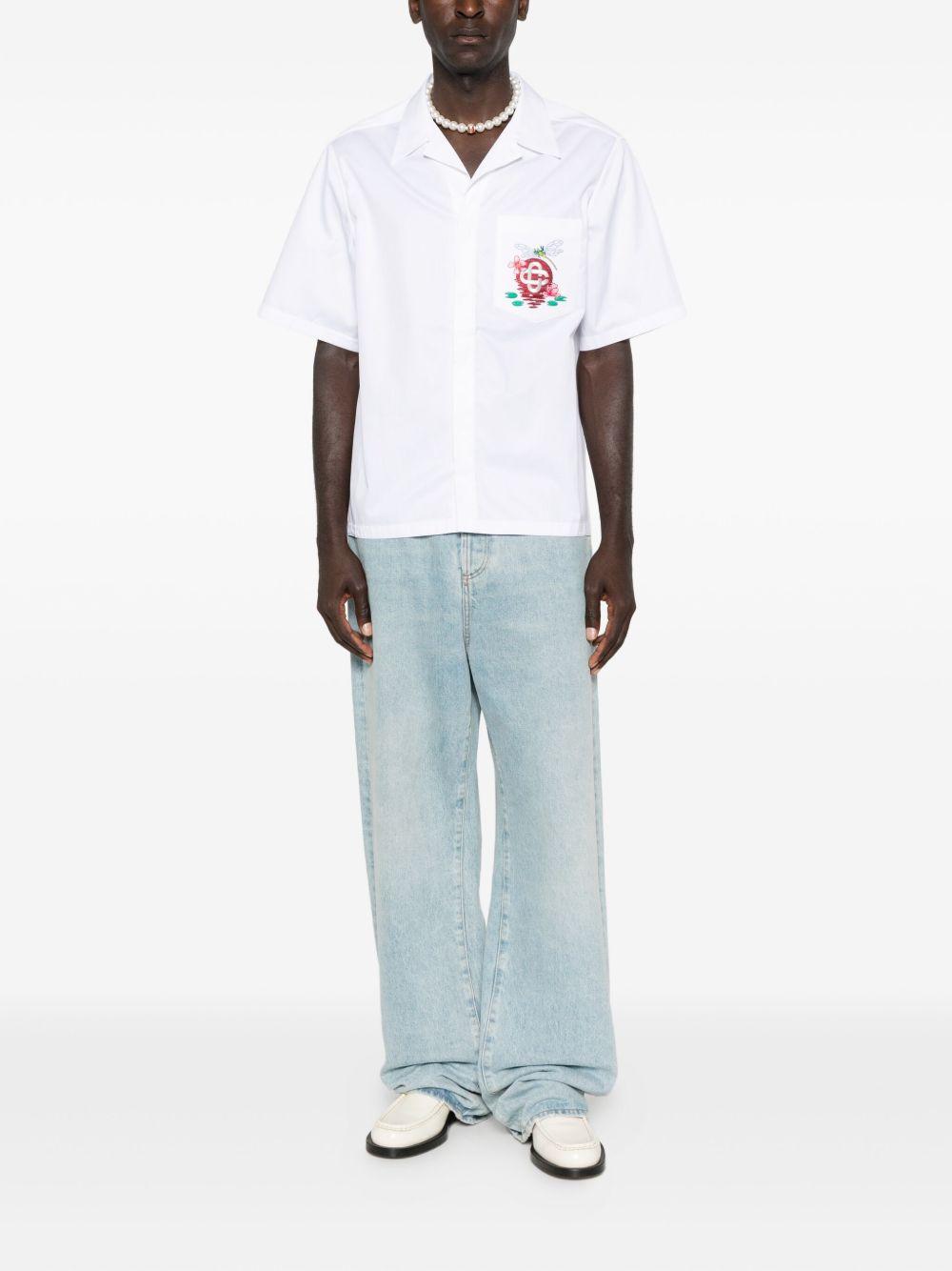 CASABLANCA Camicia a maniche corte con logo