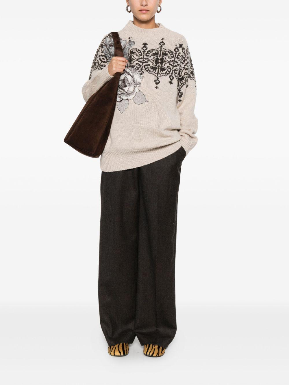 BLUGIRL Maglia in lana con stampa