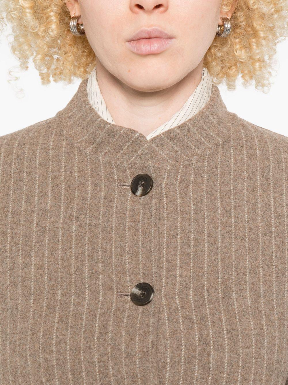 YERSE Cappotto corto gessato