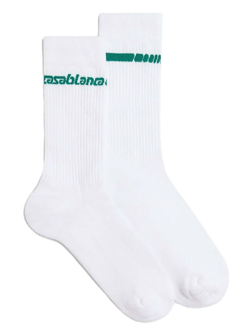 CASABLANCA Calzini in cotone con logo