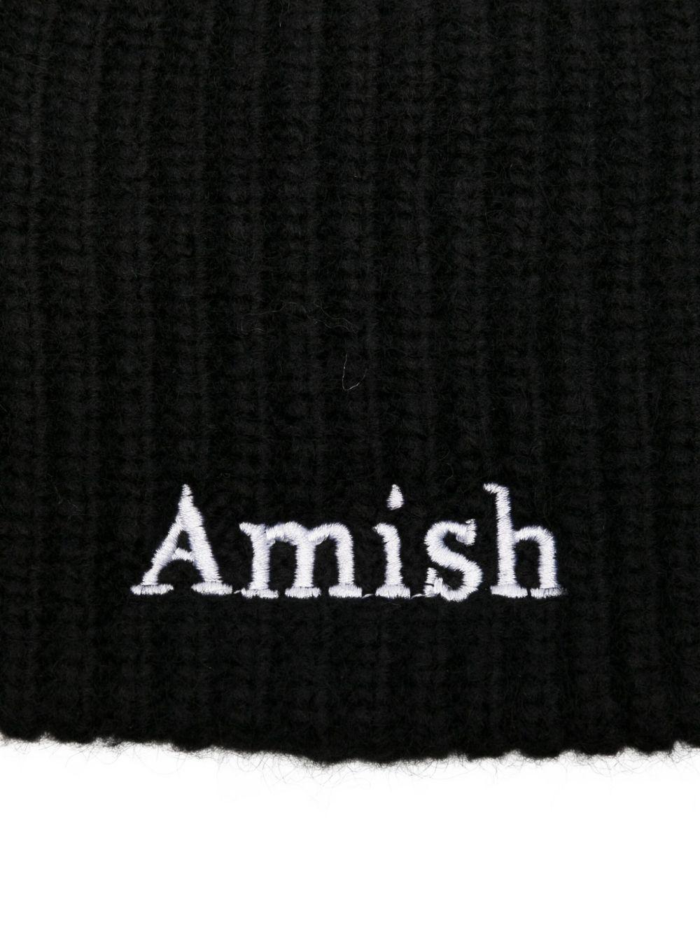 AMISH Berretto nero con logo