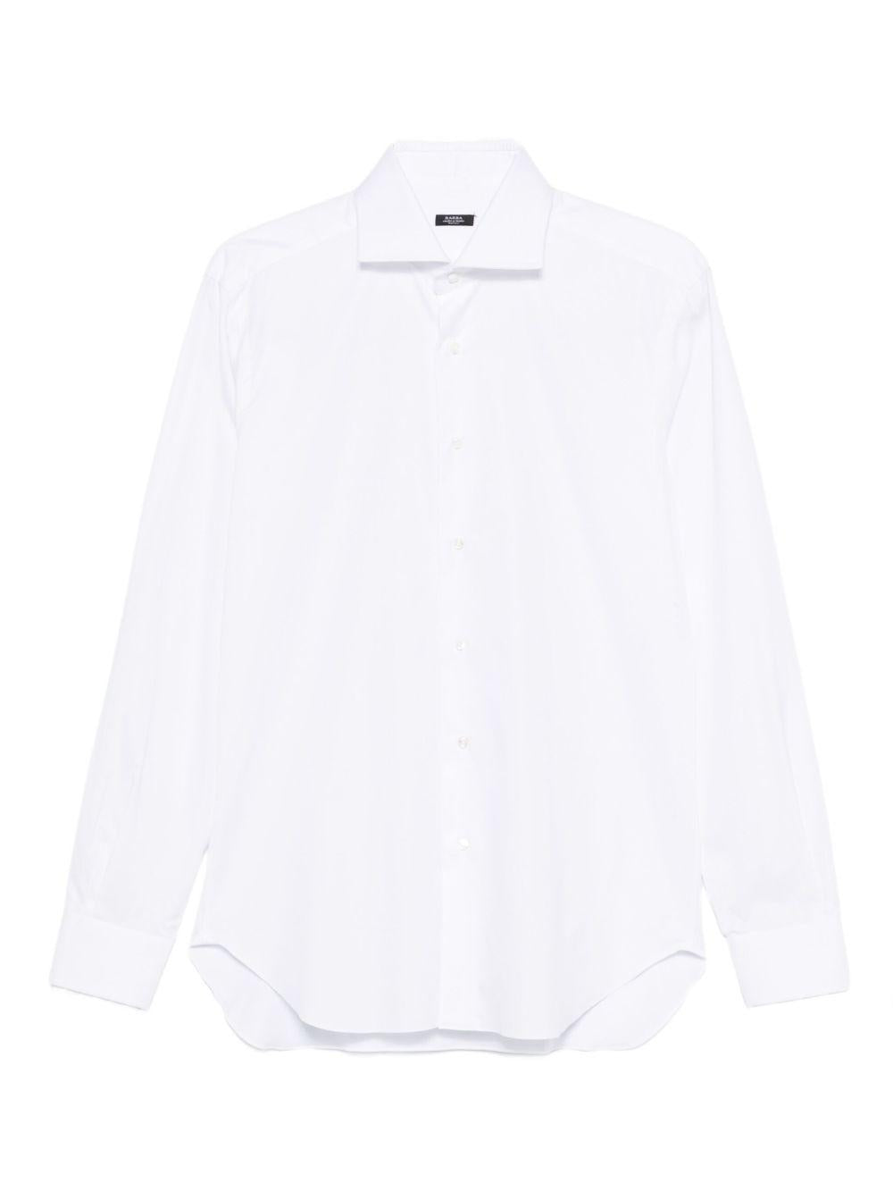 BARBA Camicia in cotone bianca